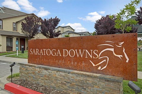 Entrance Signage | Apartments For Rent In Napa CA | Saratoga Downs at Sheveland Ranch